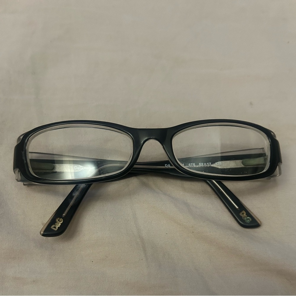 D&G Black Designer rectangular bayonnetta dolce and gabbana glasses‎